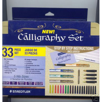 COMPLETE CALLIGRAPHY SET WITH INSTRUCTIONS