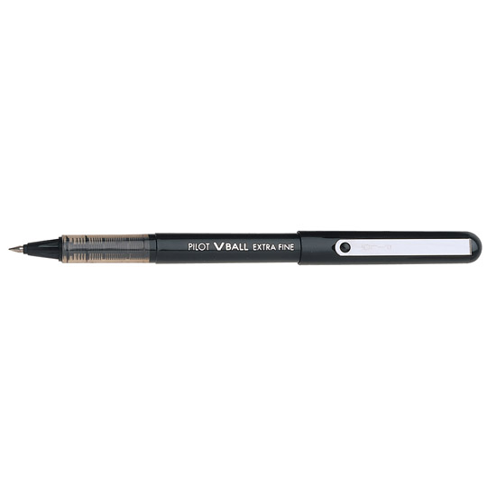 rol waarom niet rol Pilot VBall Liquid Ink Rollerball Pens Extra Fine Point Black  (Dozen)-Montgomery Pens Fountain Pen Store 212 420 1312