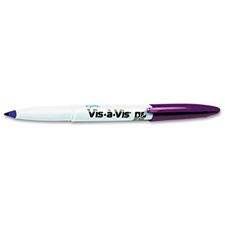 Picture of Expo Vis-à-Vis Overhead Wet Wipe Marker Fine Point Purple (Dozen)