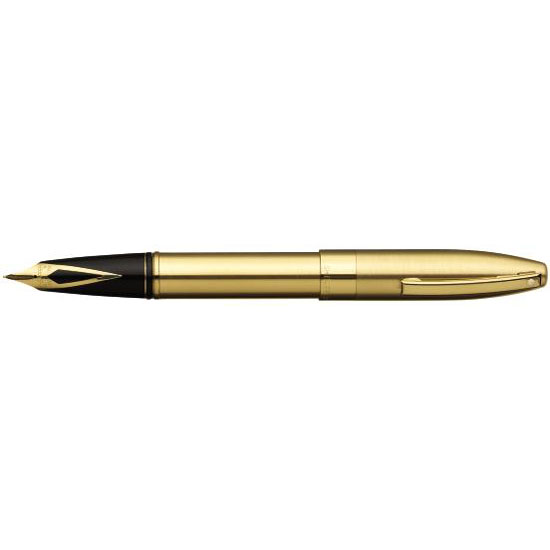 Sheaffer Legacy Heritage Green Lacquer Brushed 22K Gold Trim Fountain Pen  Medium Nib