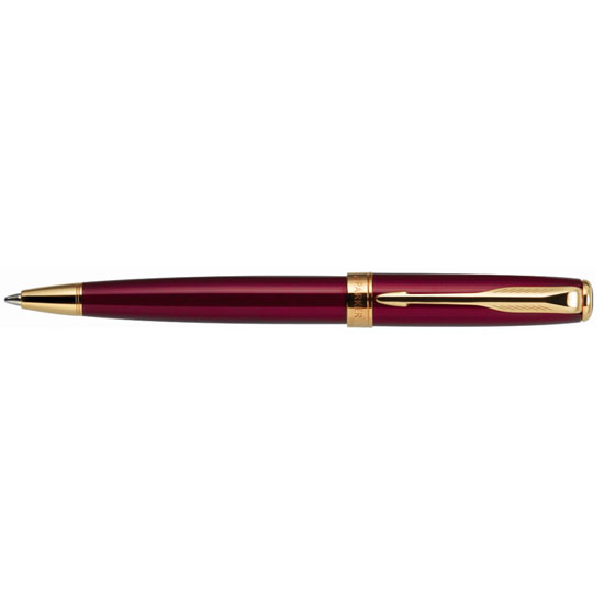 Parker Sonnet Mini Red Lacquer Gold Trim Ballpoint Pens Fountain Pen Store 420 1312