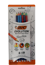 Picture of Bic Xtra Fun #2 HB Pencils Break Resistant Lead Pack Of 6