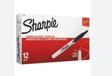 Picture of Sharpie Fine Tip Black Permanent Marker Pack Of 12